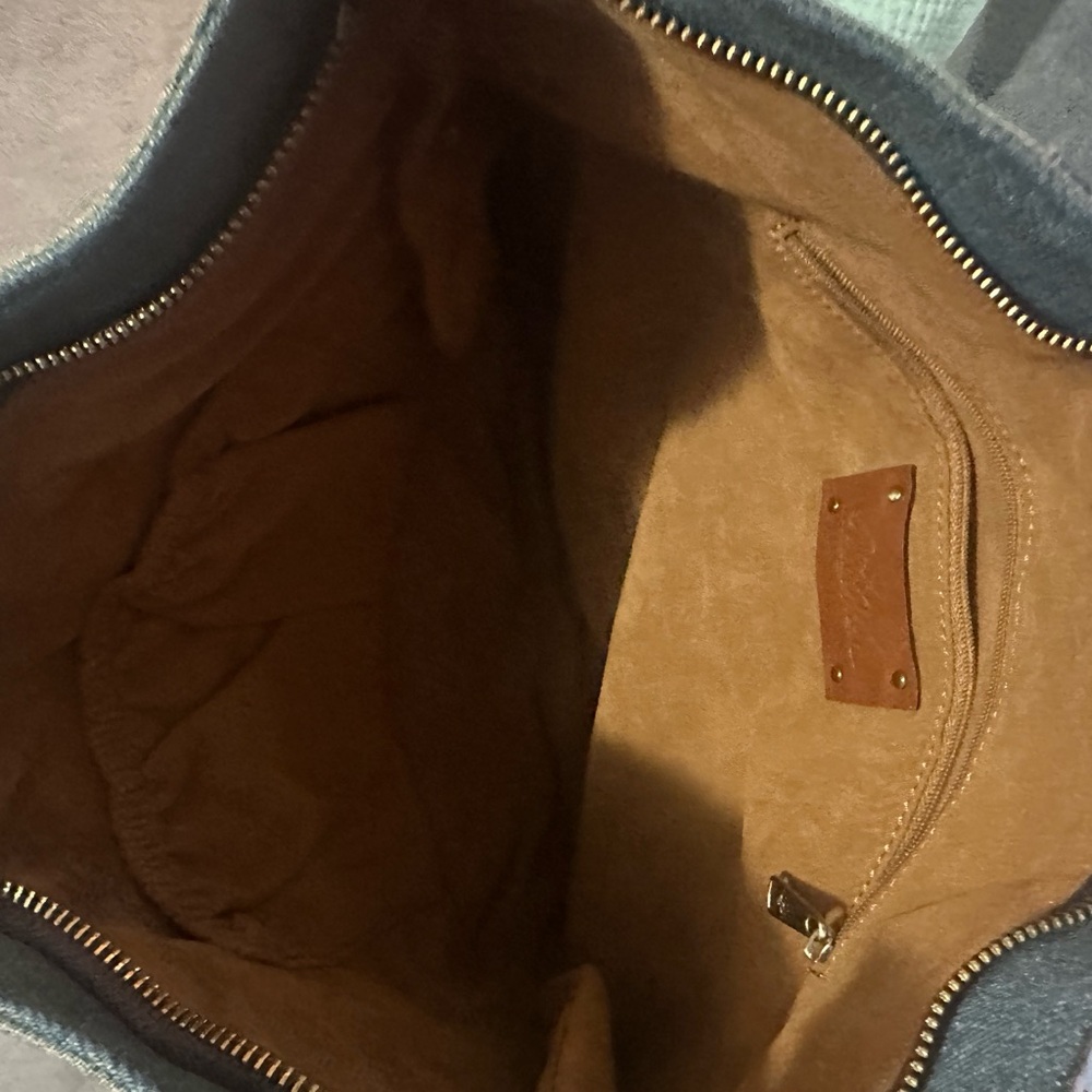 Patricia Nash- Hartley Denim Hobo Shoulder Bag - Picture 8 of 10